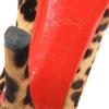 Christian Louboutin Leopard Print Hair Calf Open-toe Pumps for Women, Beige and Brown, Size 36 Shoes 36 Beige / brownUsed