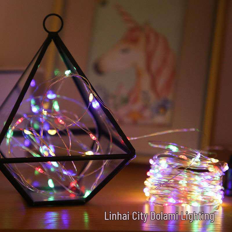 Outdoor USB Copper Wire String Lights with Remote Control - 8 Modes, Low Voltage Christmas Holiday Decoration