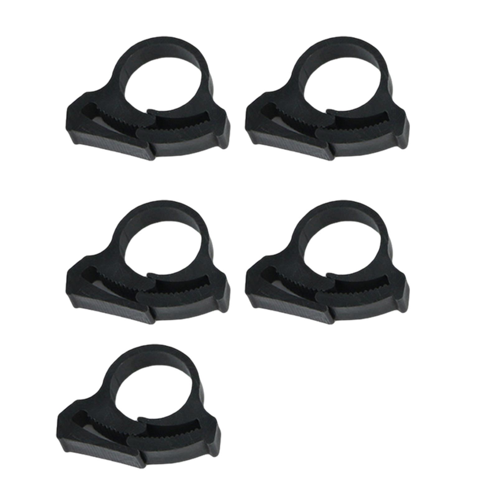 

Set of 5 Garden Tubing Clips for Secure Drip Irrigation Systems in Greenhouses Double Gripping Adjustable Hose Clamps