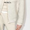 MO&Co. Women's Loose Fit Wool Blend Turtleneck Jacket