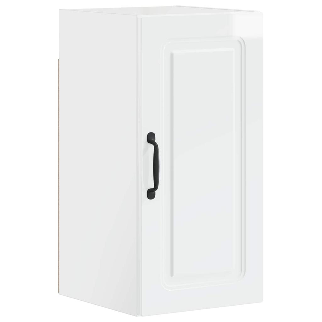 Bathroom Wall Cabinet UTRECHT High Gloss White 30 X 31 X 59 Cm