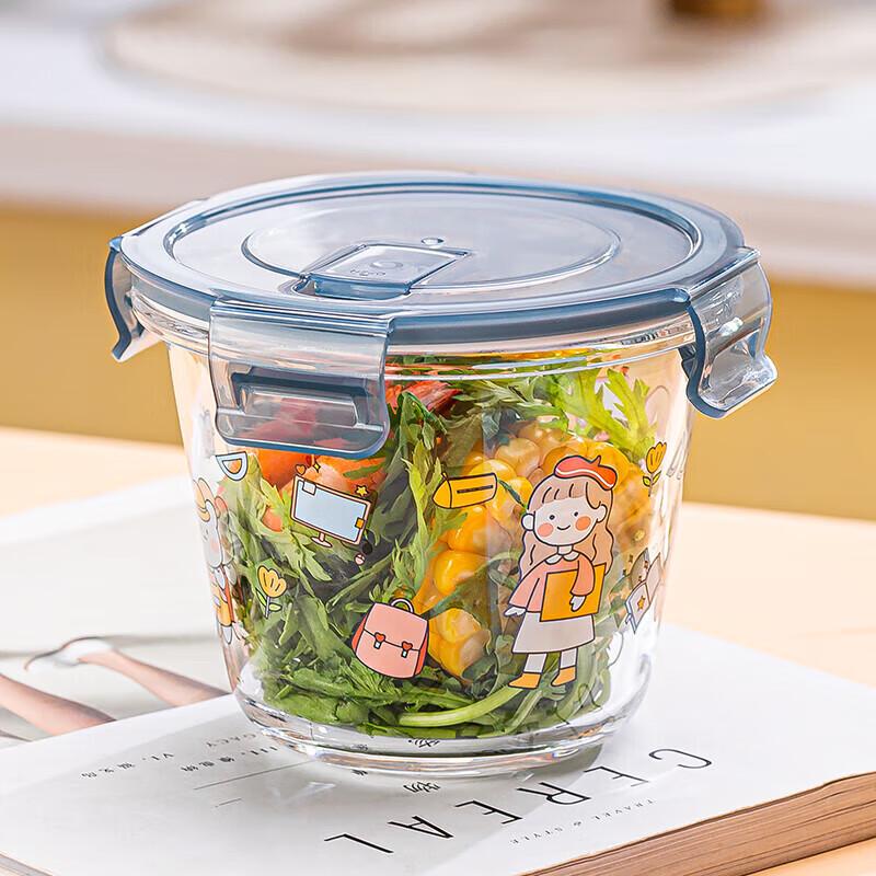 Portable Glass Food Storage Bowl