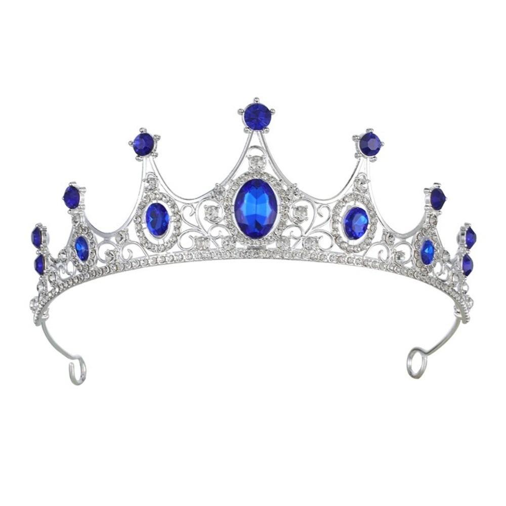 Rhinestone Queen Princess Crown Baroque AB Crystal Headwear Bridal Tiara Headband  Birthday Gift