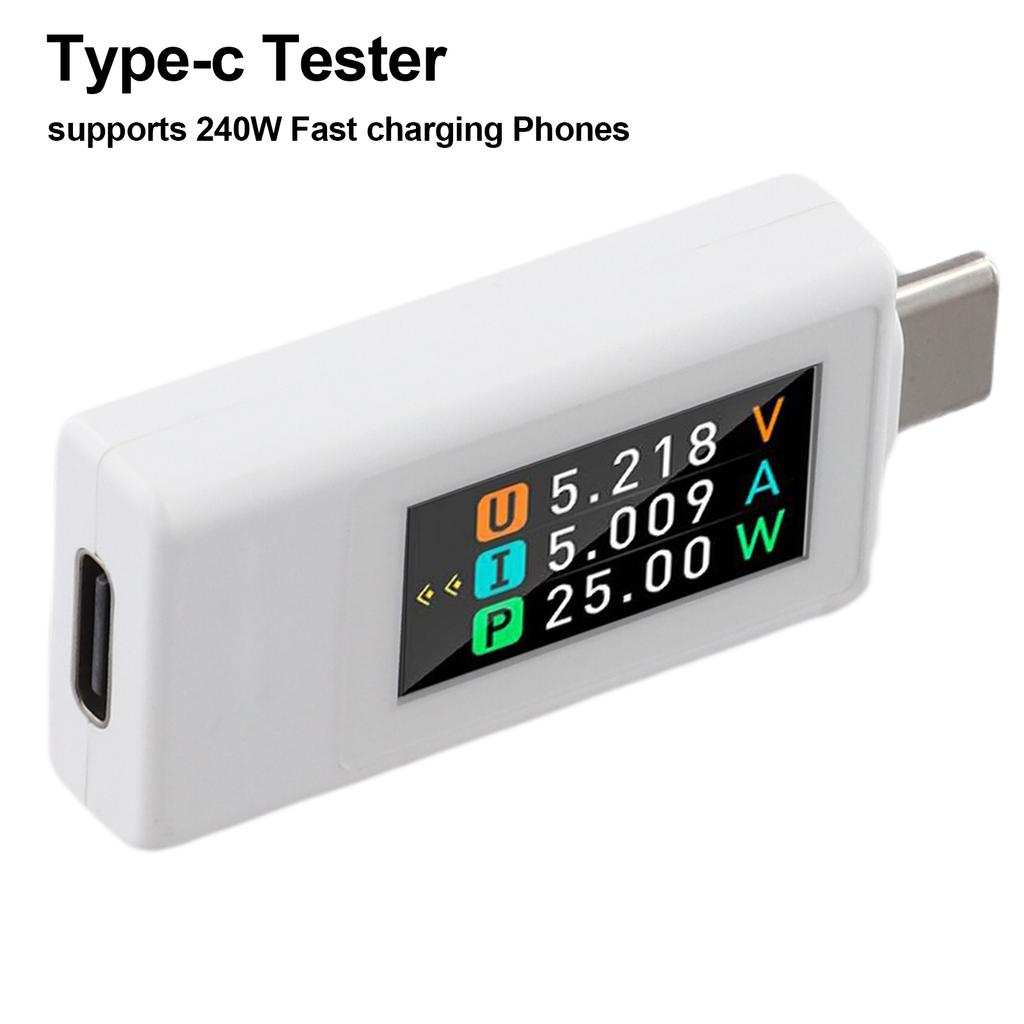 Real-time Power Measurement USB-C Current Tester Appliance Charging Monitoring For USB-C Devices Accurate Power Measurement Tool