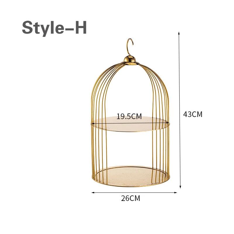 Wedding Buffet Cake Set Up Dessert Table Decorations Display Rack Set European Style Snack Rack Food Stand Cake Stand Cake Stand