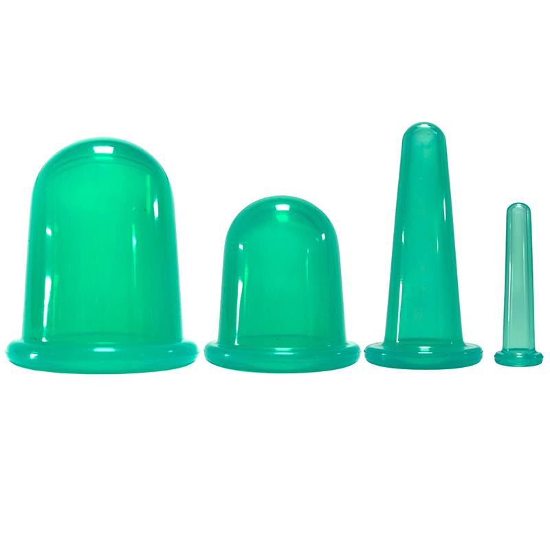 2/4Pcs Vacuum Cupping Cans For Massage Ventosa Celulitis Suction Cup Chinese Suction Cups Face Neck Massage Cans Anti Cellulite