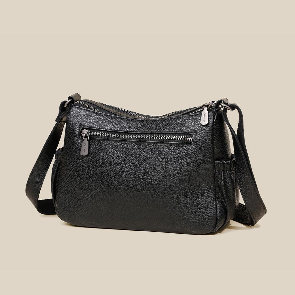 Bag Women's Leather Women's Bag Autumn/Winter Atmosphere Mother Bag Single Shoulder Crossbody Bag