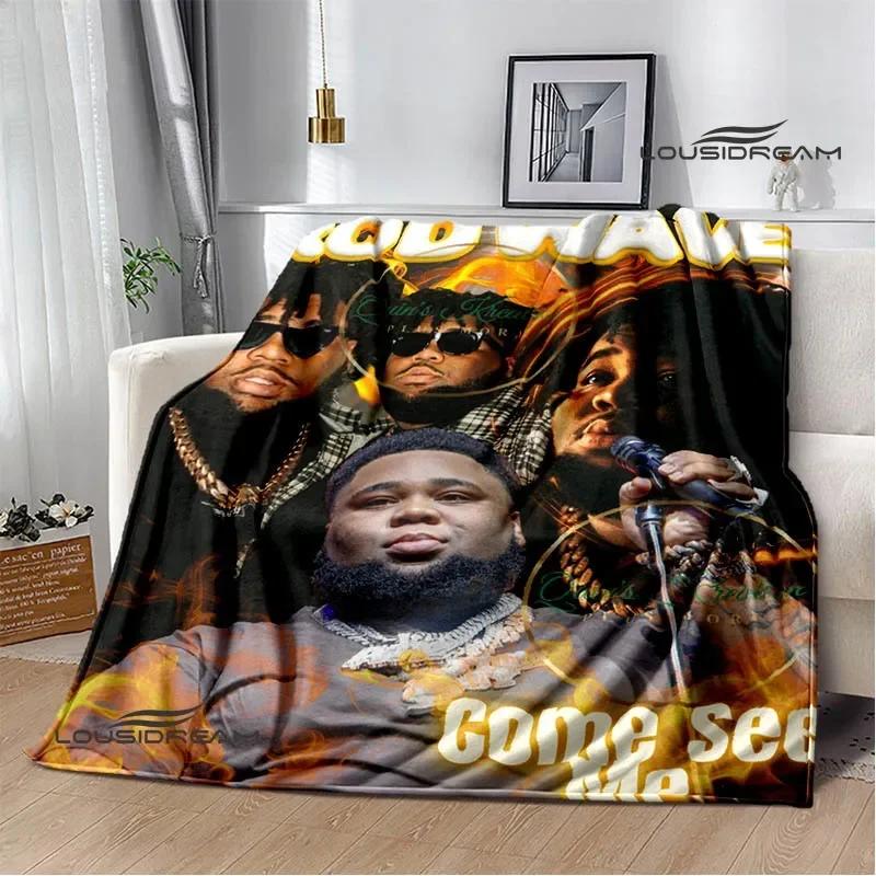 Rapper rod wave printed blanket Warm Flannel Blankets Soft and Comfortable blanket Home Travel Blanket bed linings Birthday Gift