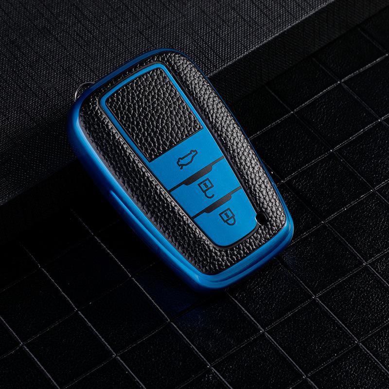 Toyota Car Key Cover for Camry, Corolla, Ralink, Highlander. Dragon Design with Full Shell Buckle for Men.