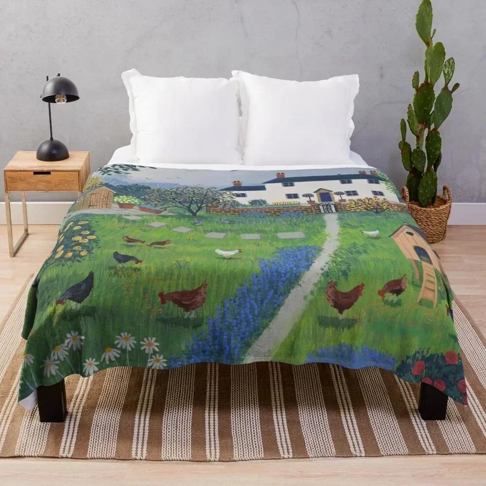The Hen House Throw Blanket Warm Comfortable Blanket Gift for Parents Friends 75X95CM