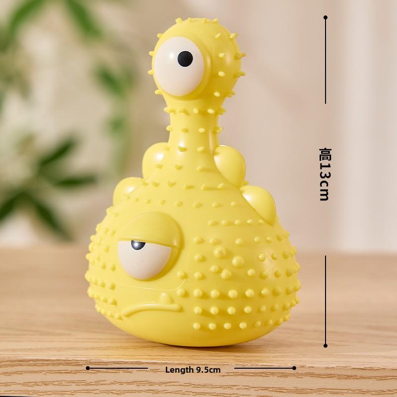 Pet Dog Teething Device, Little Monster Sound Toy, Dog Toothbrush, Dog Toy, Durable and Easy To Clean
