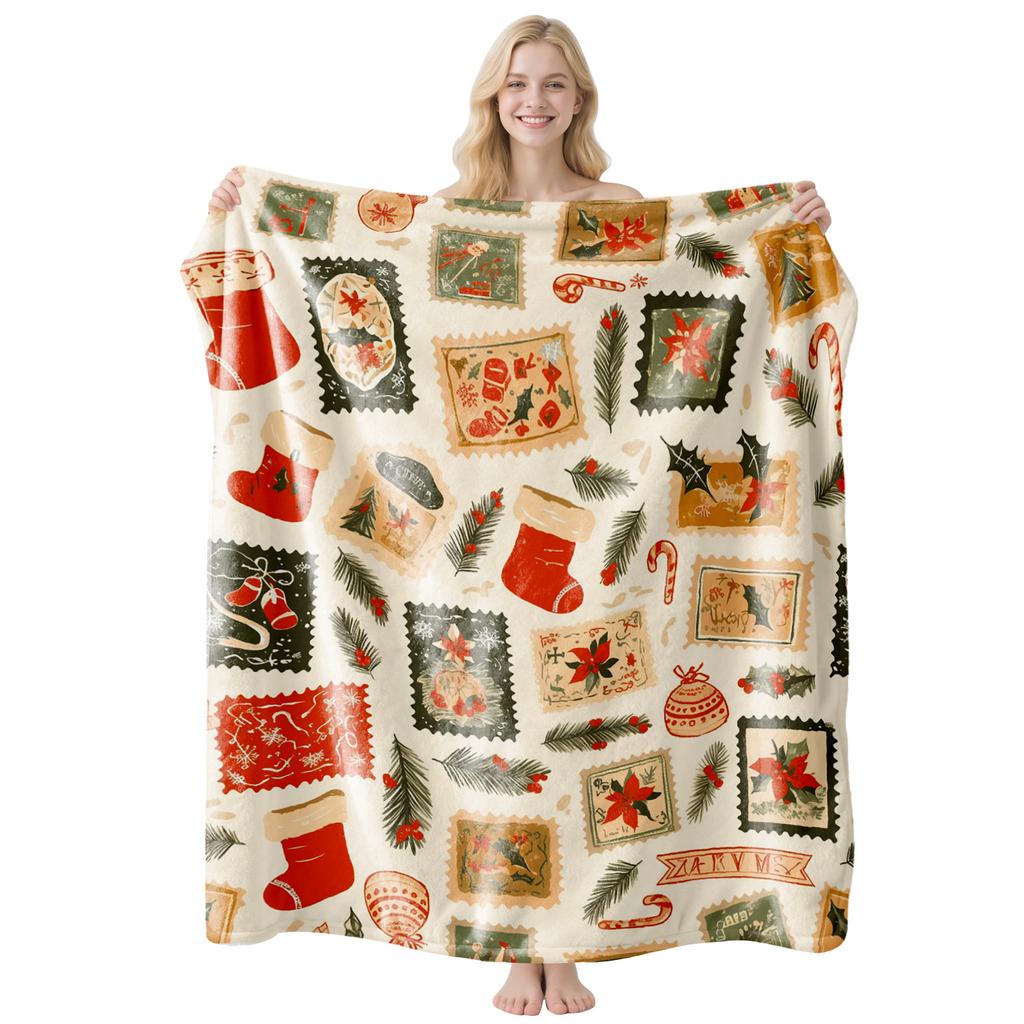 2026 Christmas flannel blanket is universal for all seasons