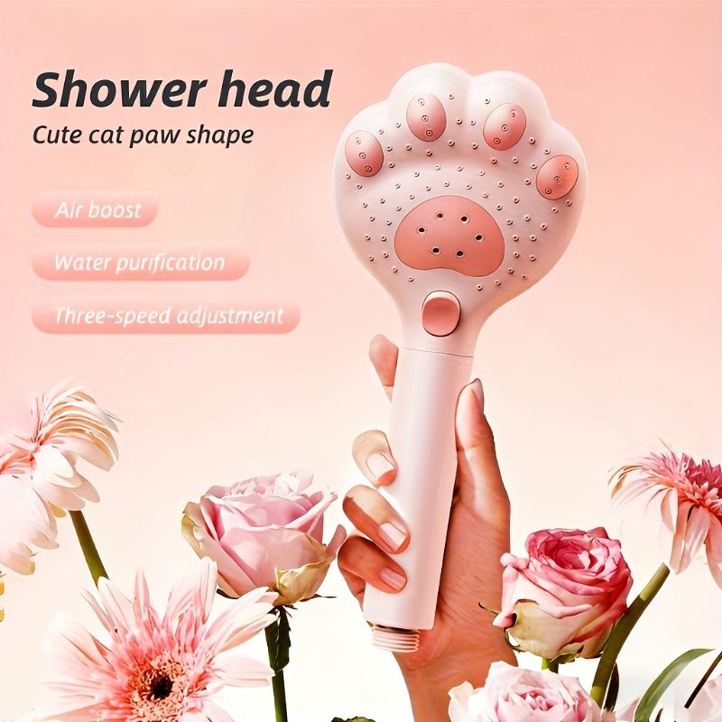 1 adjustable hand shower with claw design, 3 speed control massage for bathroom, wall mounting and hanging