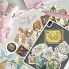 50 Retro Map Stickers: Personalized Decals for Journals, DIY, Water Bottles, and Phone Cases
