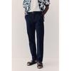 H M sliM Fit Cotton cHino Pants Navy Blue
