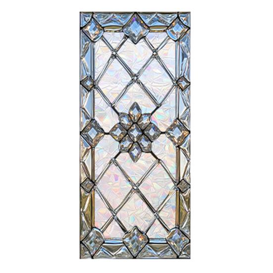 Gebrandschilderd Glasfolie Geometrische Patronen Raamstickers Decoratieve Regenboog Statische Glassticker