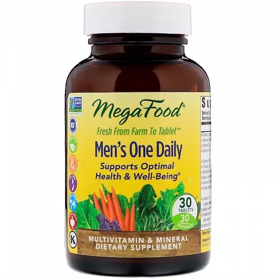 

MegaFood- Men’s One Daily, Iron Free, 30 Tablets.