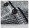 Men's Winter Thickened V-Neck Plus Velvet Sweater Cardigan for Middle-Aged & Elderly