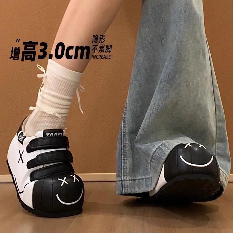 Summer new candy color Velcro German training shoes women's trend board shoes 2025 breathable white shoes casual sports shoes