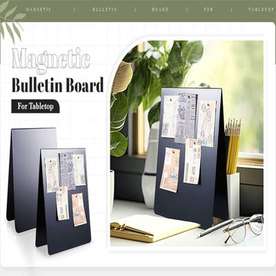 Magnetische Desktop-Pinnwand Freistehende Metall-Staffelei Memoboard Für Desktop-Heimbüro-Dekoration