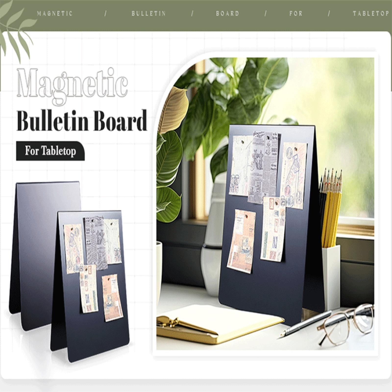 

Desktop Magnetic Bulletin Board Freestanding Metal Easel Memo Board For Desktop Home Offices Decoration One Size
