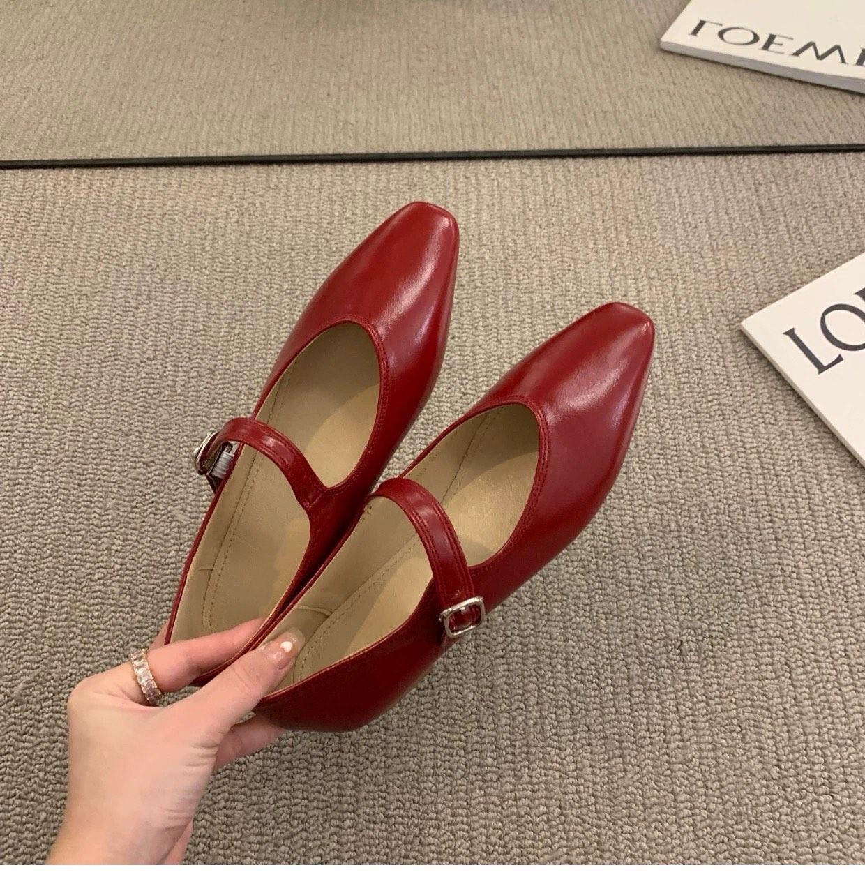 

Модні черевики Мері Джейн з коров ячої шкіри, повністю шкіряні туфлі на плоскій підошві, взуття для повсякденних прогулянок, жіноче взуття в стилі ретро, ​​елегантне з гострим носом 40