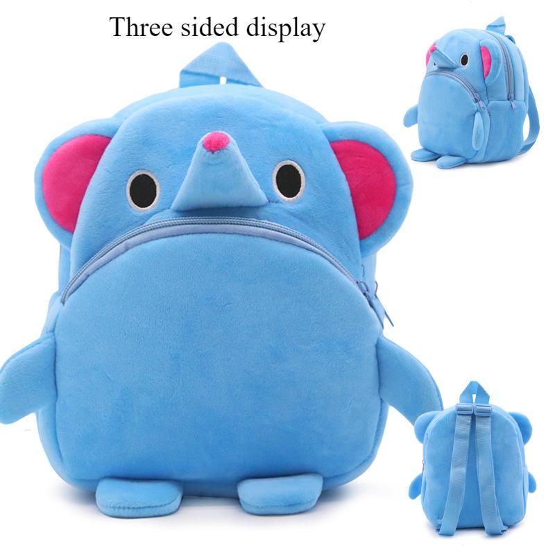 Kindergarten Backpack Cute Cartoon 1-3 Year Old Children's Backpack Plush Backpack for Spring Outing Fun Portable Backpack