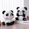 Unbreakable Sitting Panda Saving Box Cartoon Animals Ornaments Simple Panda Piggy Bank  Children's