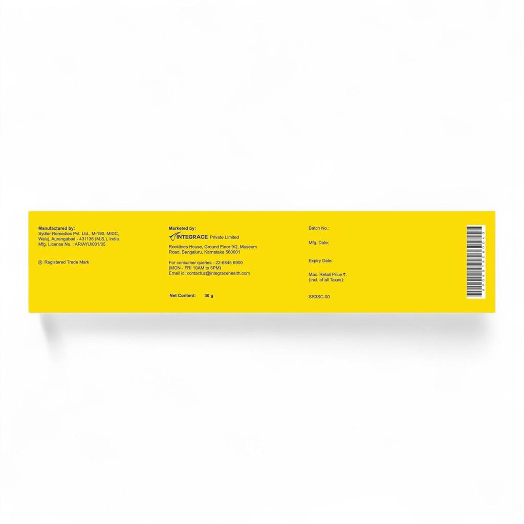 Sensur Ayurvedic Pain Relief Rub 30g Ointment Pack of 1 for Back, Shoulder, Muscular Strain, Sprain, Arthritis Relief