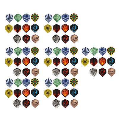 77 Stück Dart Flights Durable PET Ersatz Feder Schwanz Flügel für Stahlspitze Soft Tip Darts
