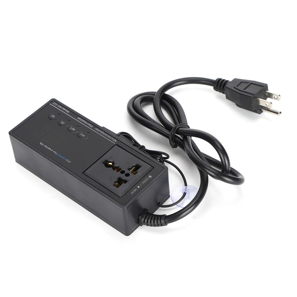 Digital LED Temperaturkontroller Termostat for Akvarium Kjæledyrboks Reptil