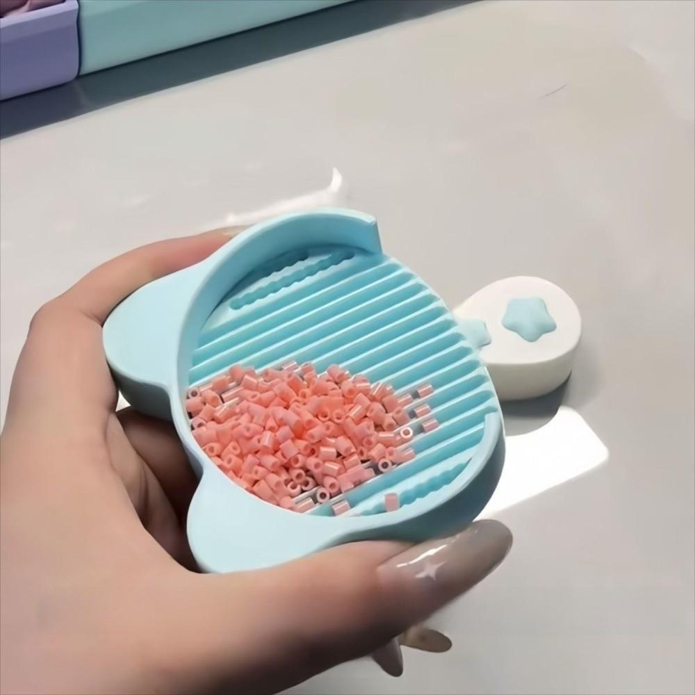 2.6MM Fuse Beads Aligner Tray Plastic Efficient Beads Picking Tray Handheld Cat Shape Bead Sorting Tray Pixel Art