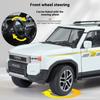 1/24 Toyota Prado LC250 Automobile Model Metal Die Cast Simulation Sound Light Seat Foldable Boys Birthday Gift Children's Toys