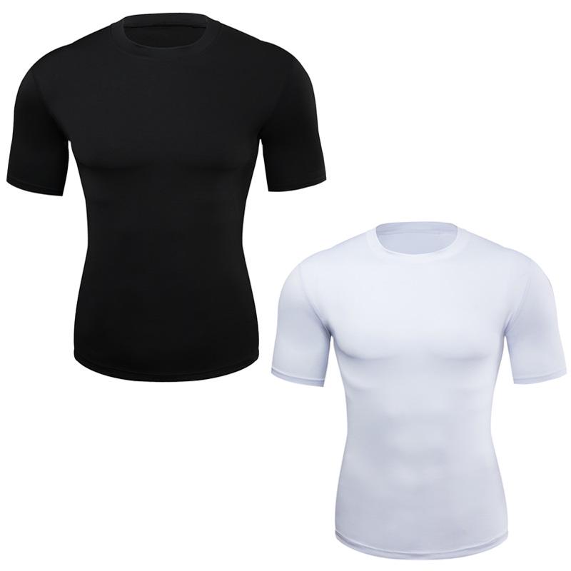 

Men s Quick-Dry Tight Training Short Sleeve Sports T-Shirt XXL