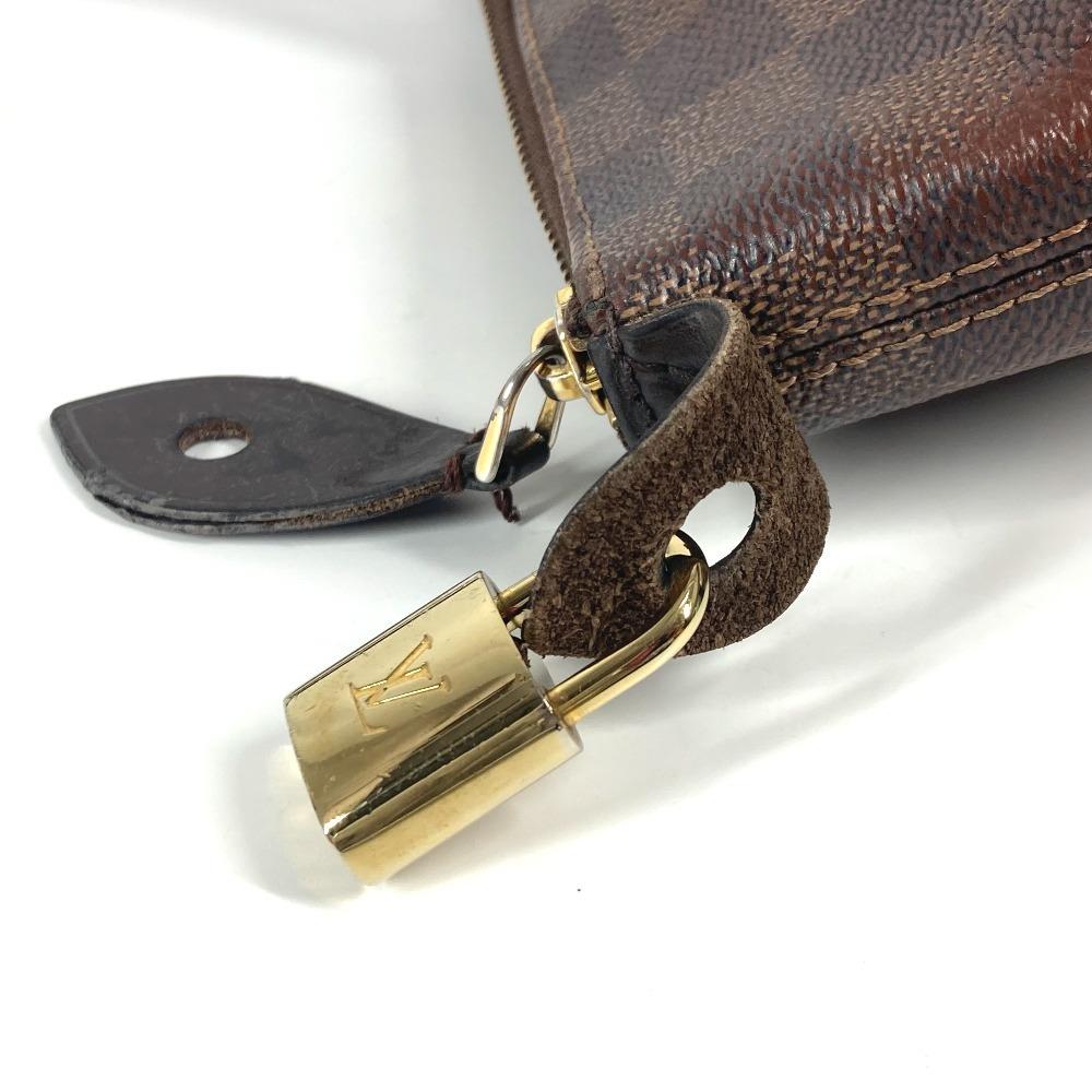 Louis Vuitton N41013 Damier Iena MM Shoulder Bag Tote Bag Canvas Ebene Brown
