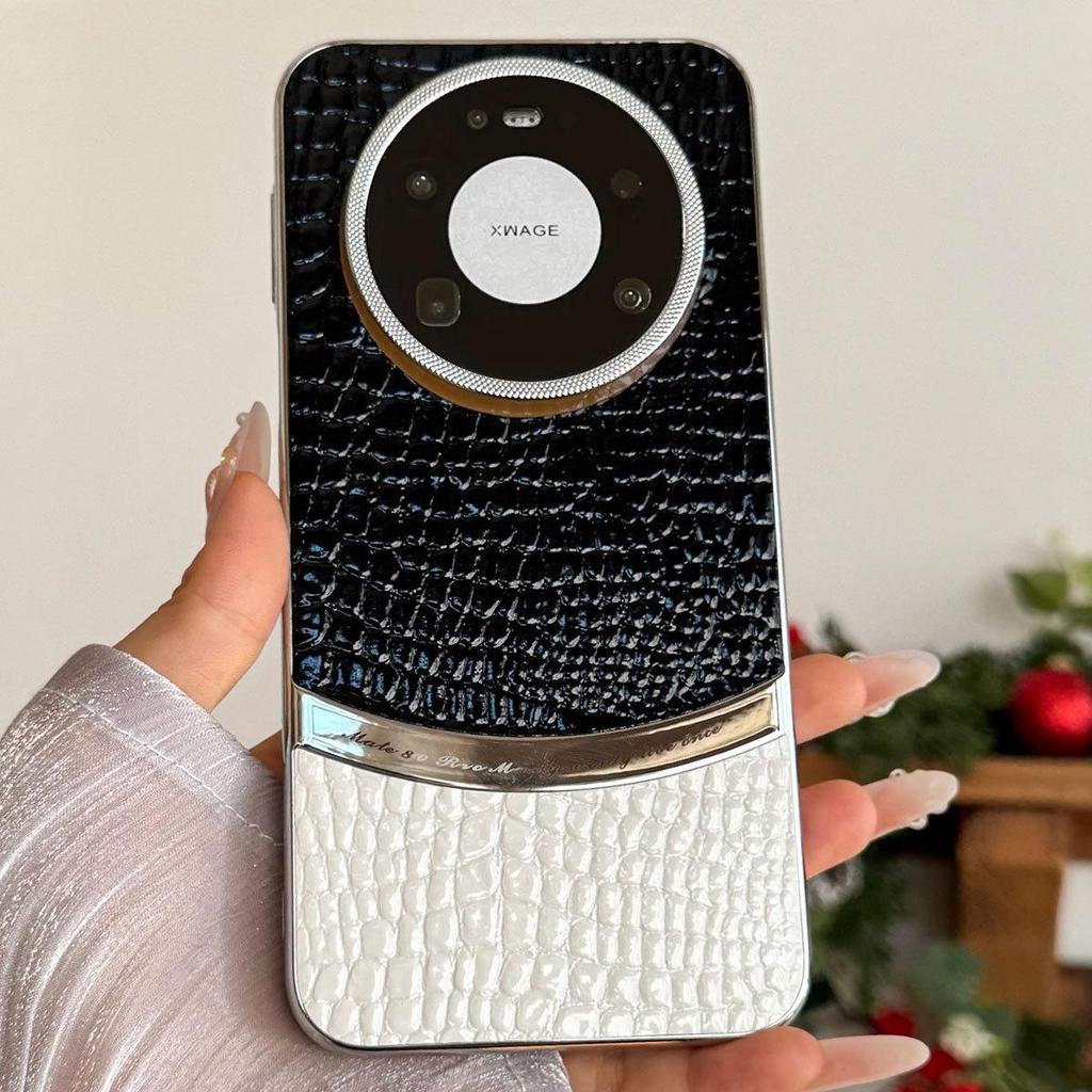 Huawei P80 Pro High-End Krokodilmuster Schutzhülle: Luxus, Sturzfest, Kompatibel mit Mate70 & Honor Magic7