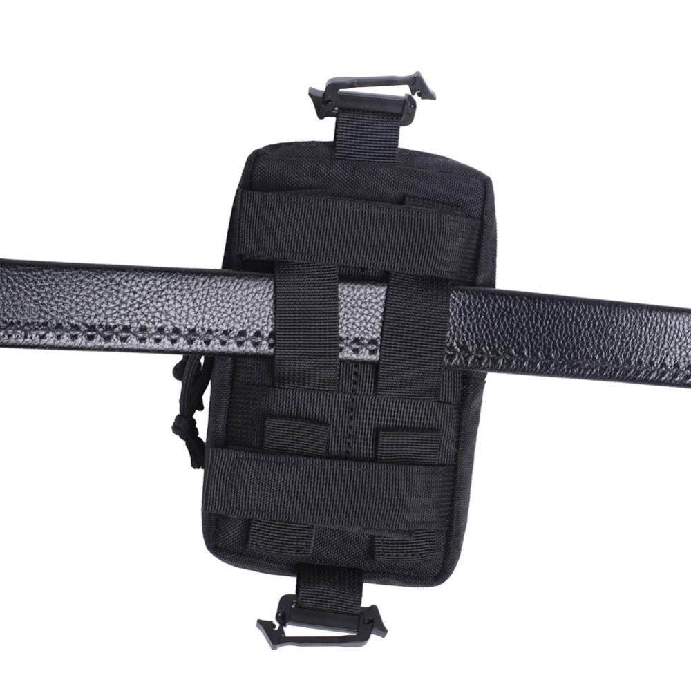 Outdoor EDC Tactical Belt Mobile Phone Pocket  Fan Tactical Bag Coin Purse Sports Phone Function Pocket