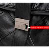 Genuine Leather Women Backpacks Diamond Quilted Daypack Fashion Lock Travelling Commuting Outdoor Backpack Soft Cowhide Backpacks