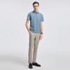 YOUNGOR Men's Summer Business Casual Short Sleeve Polo Shirt