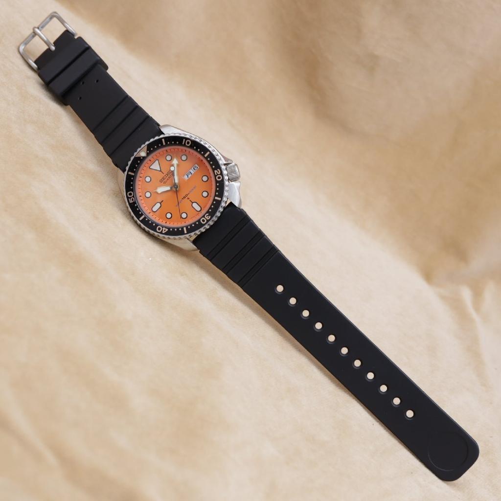 SEIKO Diver Orange Boy 150m Quartz 42mm 1981 Battery Replaced CH612 7548-7000 Men's [6-Month Warranty]