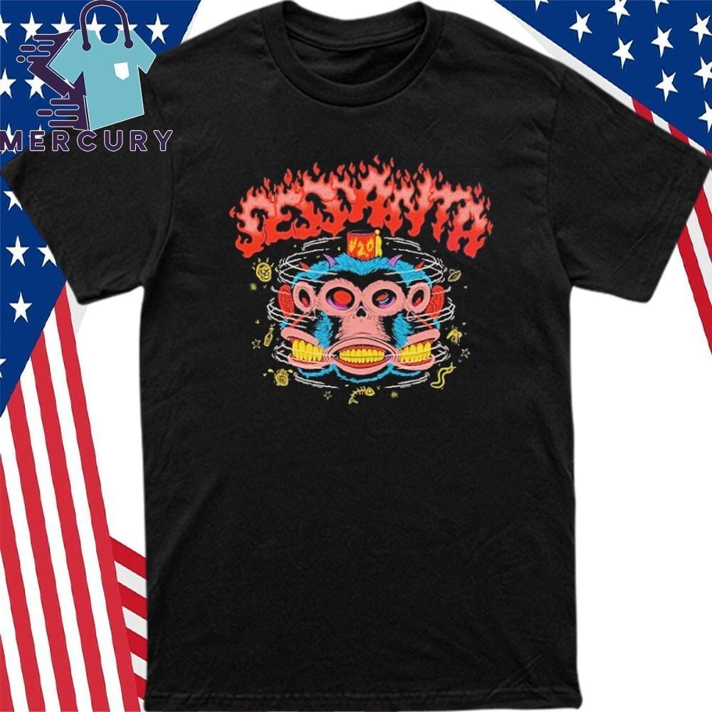 Sessanta V2.0 Tampa Florida 2026 Concert Tee Spinning Head Monkey Art Shirt XL
