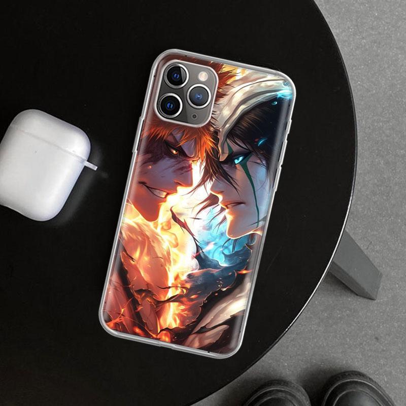 Kurosaki Ichigo Bleach Phone Case Cover for iPhone 11 12 13 Mini 14 15 Plus 16 Pro Max 17 Air 7 8 + SE Art Customized Fundas 11
