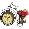 European Style Creative Silent Double-sided Tricycle Pen Holder Living Room Bedroom Decor Table Clock Christmas Gifts Bronze
