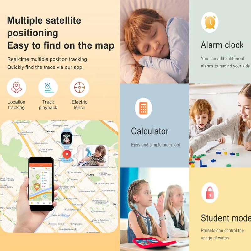 New 4G Smart Watch Kids GPS WIFI Video Call SOS Child Smartwatch Camera Monitor Tracker Location Phone Watch Boys Girls Gifts