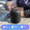 Outdoor Portable Bluetooth-compatible Speaker Waterproof Wireless Speaker with Powerful Bass Lights for Camping Travel Hiking