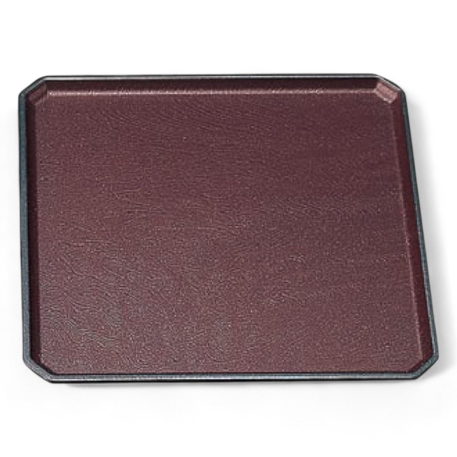 

37cm lacquerware tray with wood grain and enjimeta Fugen lacquer finish made in Japan J-kitchens corner-cut (ABS resin),