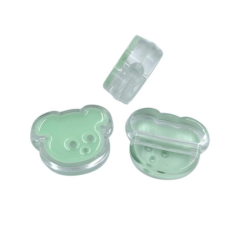 Kreativ für Schmuckherstellung 3 Stück Blume Hundeform Acrylperlen Anhänger Halskette Armband Großhandel DIY Fundstücke