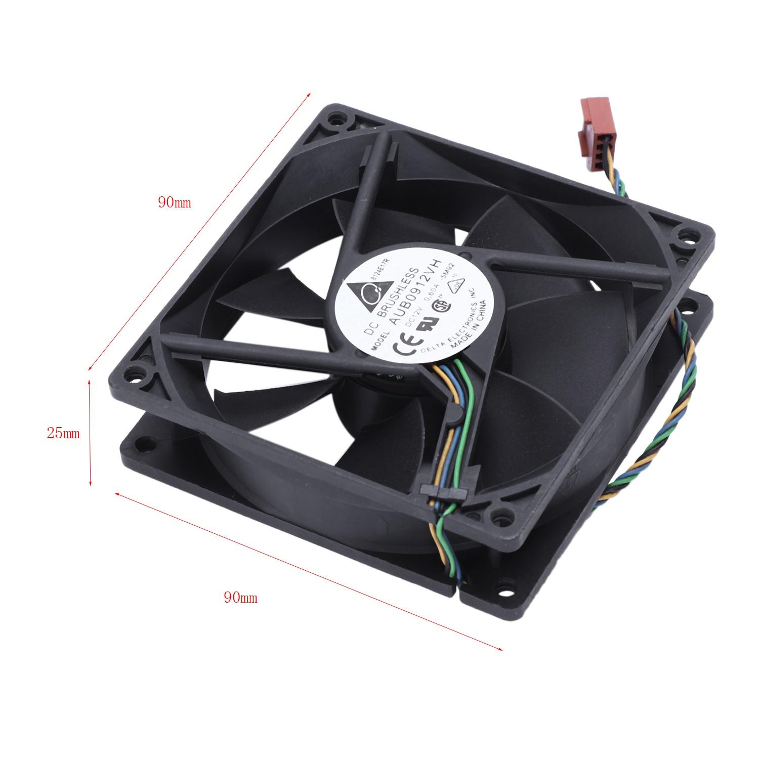 

90*90*25MM DC 12V 0.60A 4-pin computer cpu cooling fans China Mainland