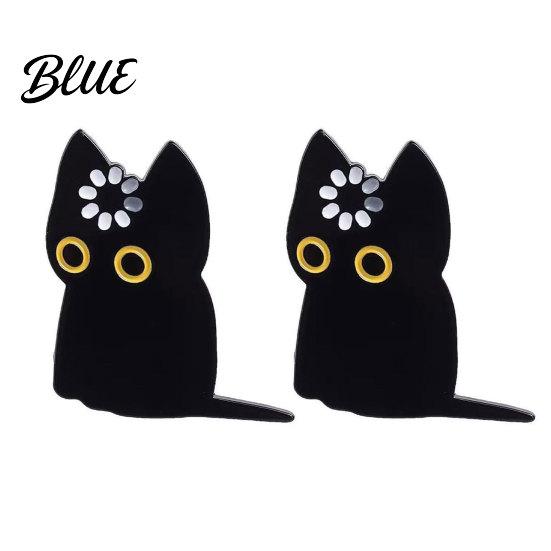 Animal Brooch 2/3Pcs Pin Black Cat Design Lapel Decorative Badge