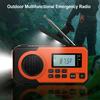 Hand Crank Emergency Radio Portable Weather Radio with Flashlight SOS Alarm Solar Radio for Outdoor Camping and Emergency